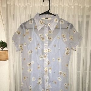 Short Sleeve 90's Daisy Mini Dress